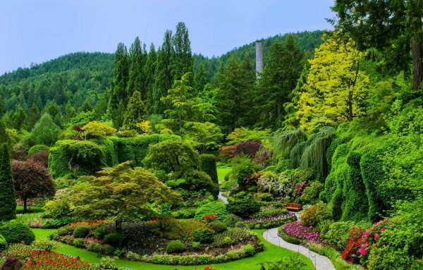 "Сады Бутчартов (the Butchart Gardens) Ванкувер, Канада