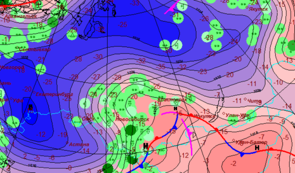 Метеорологическая карта мира