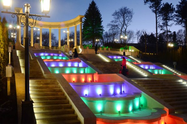 Курортный парк Кисловодск каскадная лестница