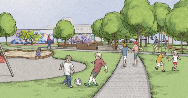 Парк в Южном Оренбург