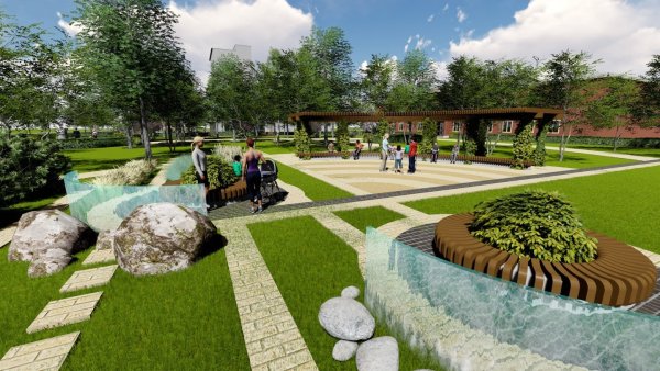 Благоустройство территории парка Зеленодольск