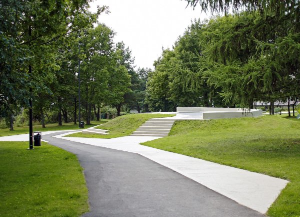 Ландшафтная архитектура сквер Германии