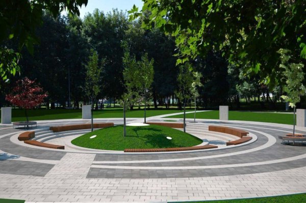 Парк имени Святослава Федорова осенью