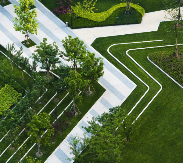 Ландшафтная архитектура городской парк в Люмион