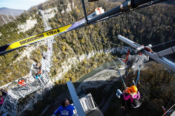 Скайпарк Сочи качели