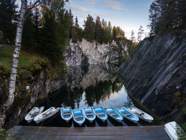 Карелия мраморный каньон Рускеала