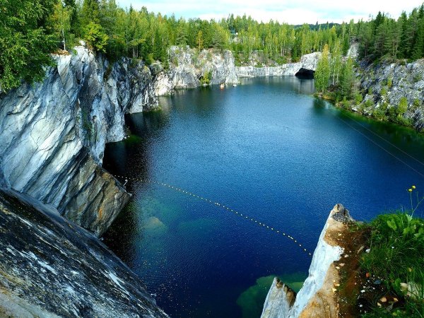 Карелия парк Рускеала