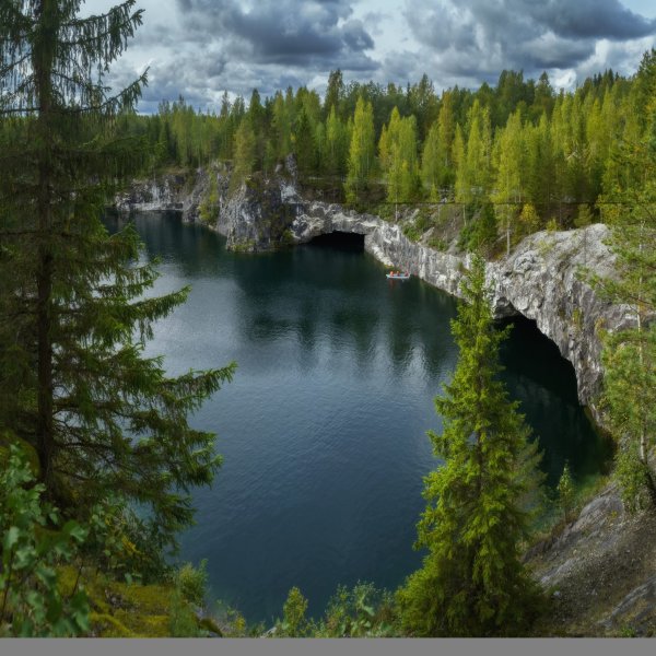 Карелия каньон Рускеала