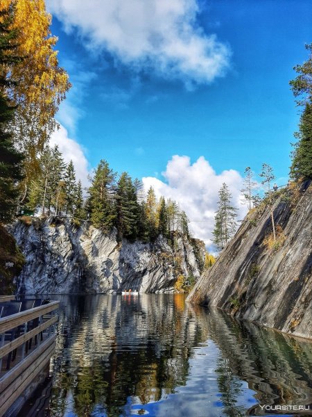 Карелия каньон Рускеала