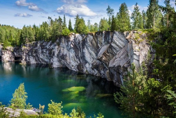 Карелия карьер Рускеала