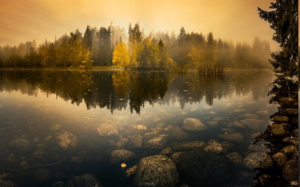 Пейзаж с отражением
