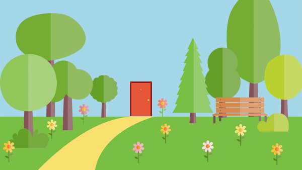 Городской парк вектор