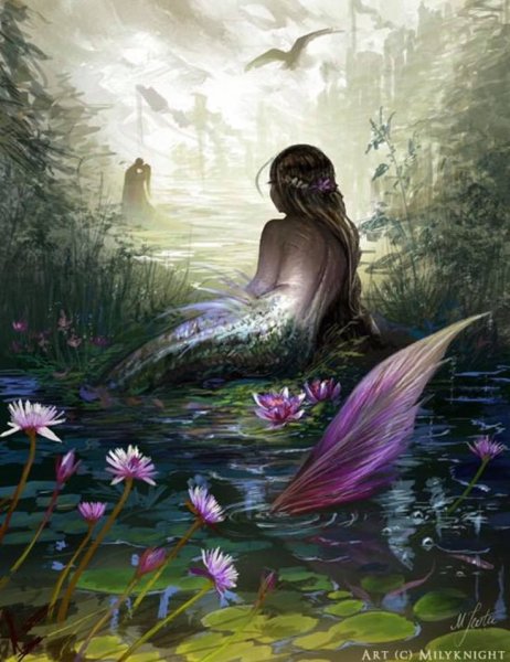 Русалка в кувшинках