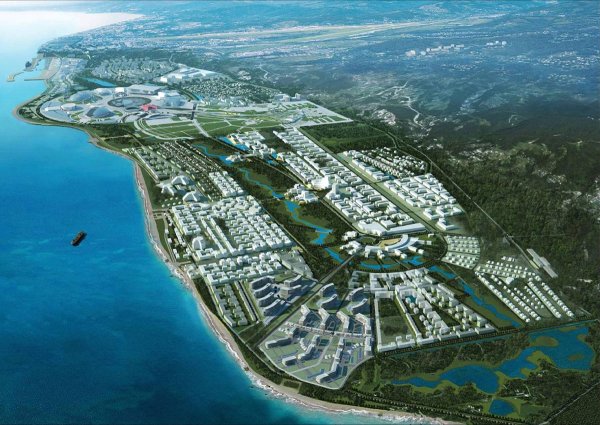 : Олимпийский парк, Имеретинская низменность, Сочи,