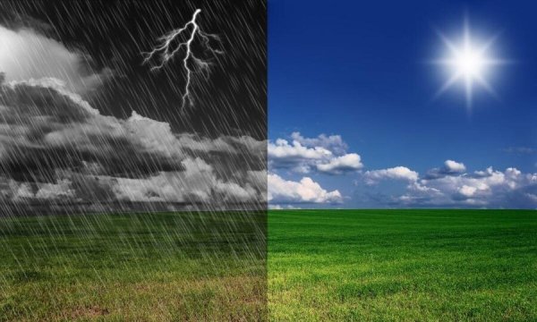 Гроза и солнце