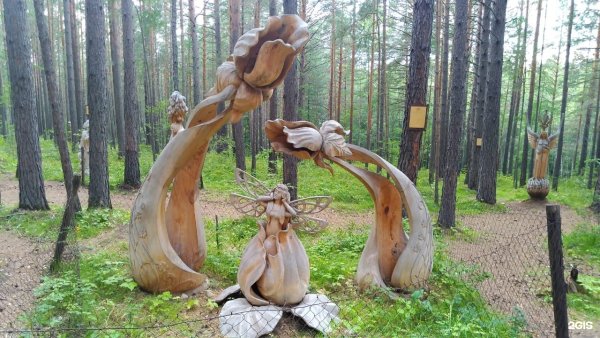 Парк деревянных скульптур Лукоморье Савватеевка