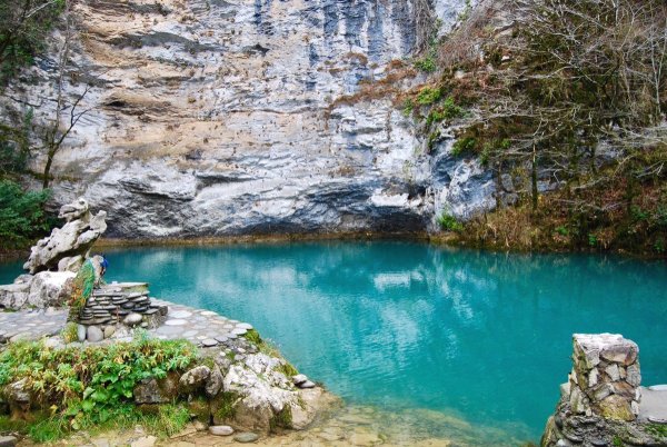 Абхазия Пицунда голубое озеро