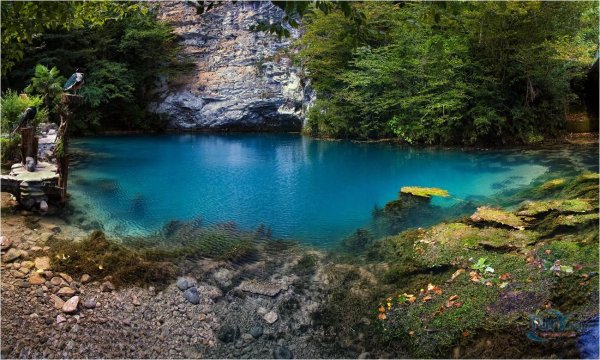 Голубое озеро Рица Абхазия