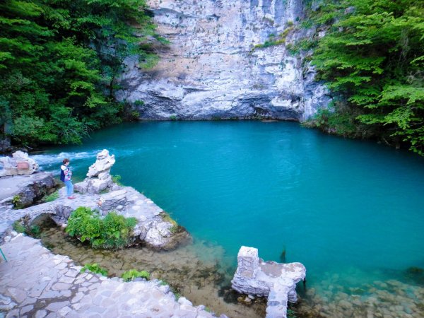 Абхазия голубое озеро каньон