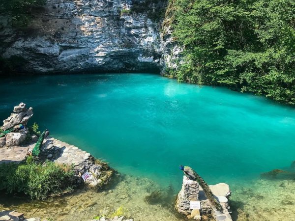 Голубое озеро Рица Абхазия
