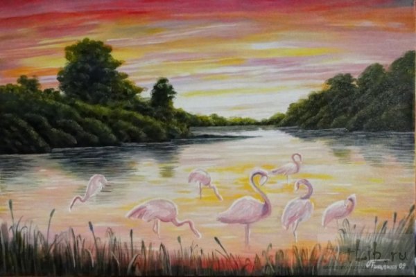 Картина волшебное озеро Анатолия Лядова