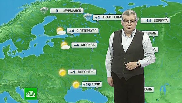 Прогноз погоды на ТВ