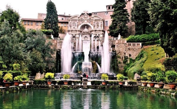 Вилла де Эсте Тиволи фонтаны