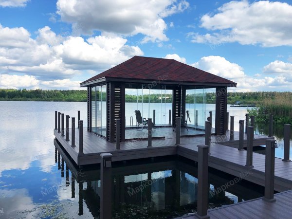 Фермское озеро беседка