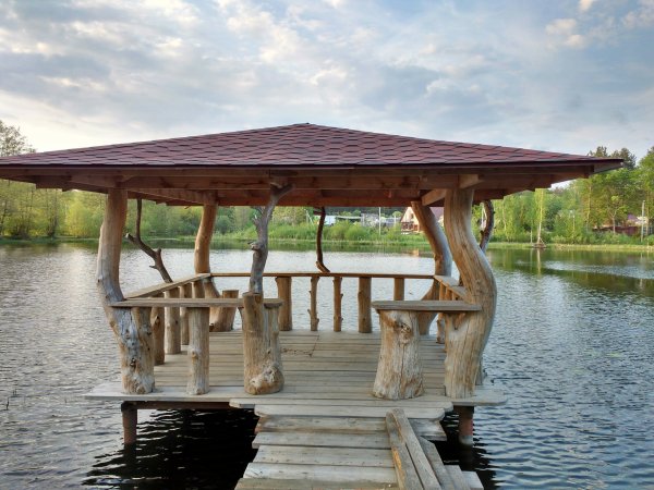 Понтонный Пирс с беседкой