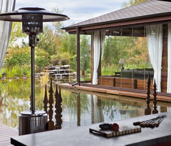 Беседка "у пруда" в Рощино