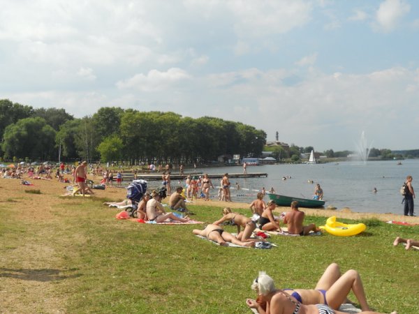 Озеро Сенеж Солнечногорск пляж