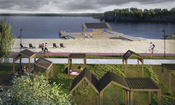 Благоустройство набережной озера Сенеж в Солнечногорске