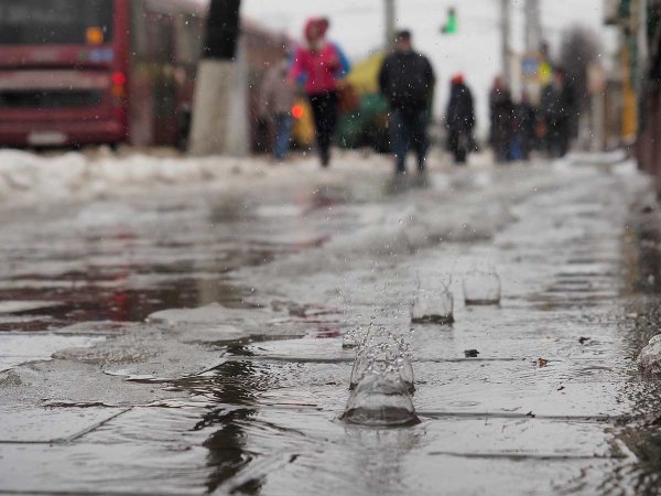 Дождь зимой