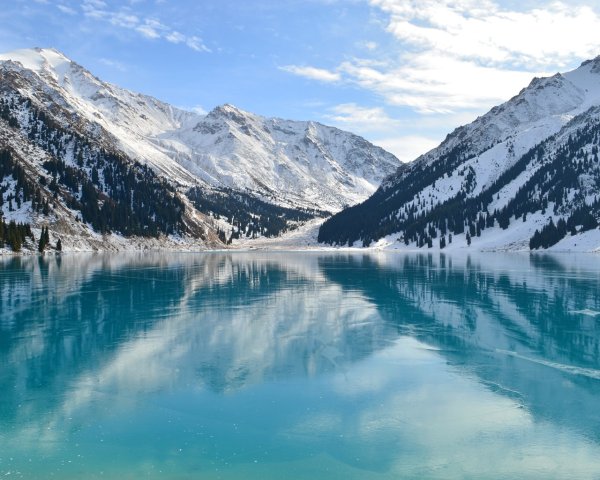 Озеро Бао Казахстан зимой