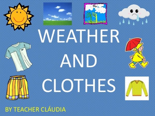 Clothes and weather карточки