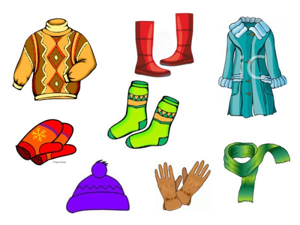 Игра Подбери одежду зима