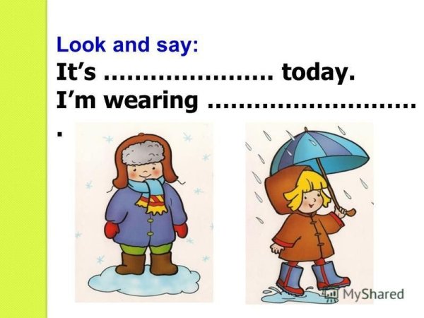 Презентация Seasons and clothes