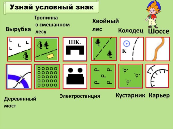 Лесная тропа условный знак