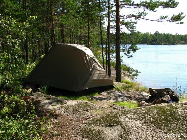 Карелия Онежское озеро палатки