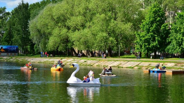 Пруд парк ветеранов