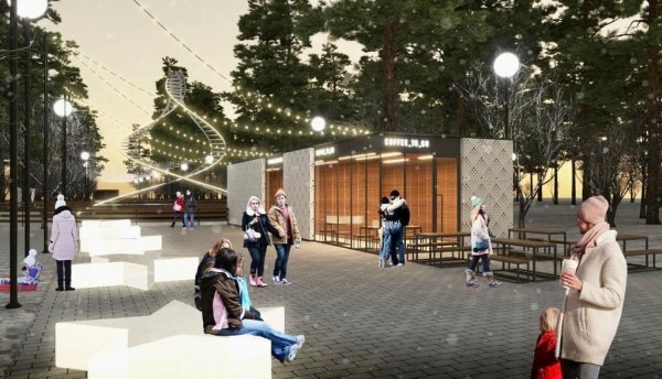 Парк Терешковой в Челябинске каток