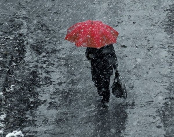 Из за мокрого снега