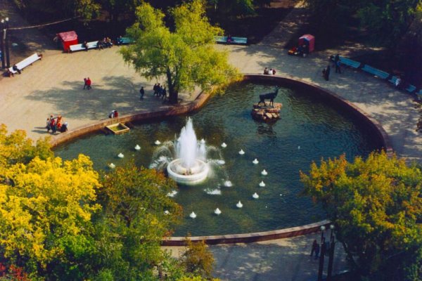 Фонтан Омск сад пионеров