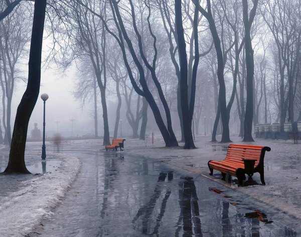 Дождь зимой