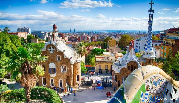 Парк Гуэля Барселона Испания