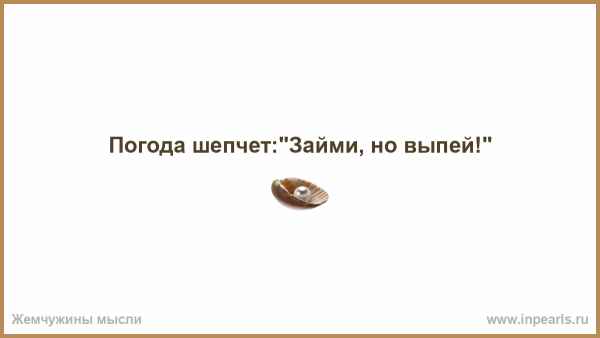 Погода шепчет займи но выпей картинки