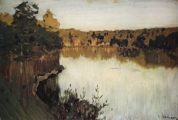 Исаак Ильич Левитан озеро 1899