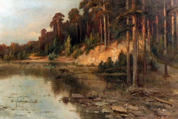 Исаак Левитан Лесное озеро