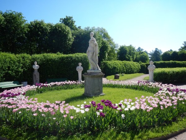 Дворцовый парк английский сад Гатчина