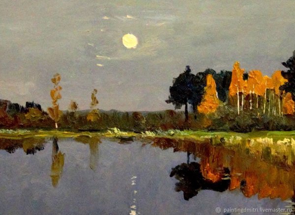 Левитан Сумерки Луна